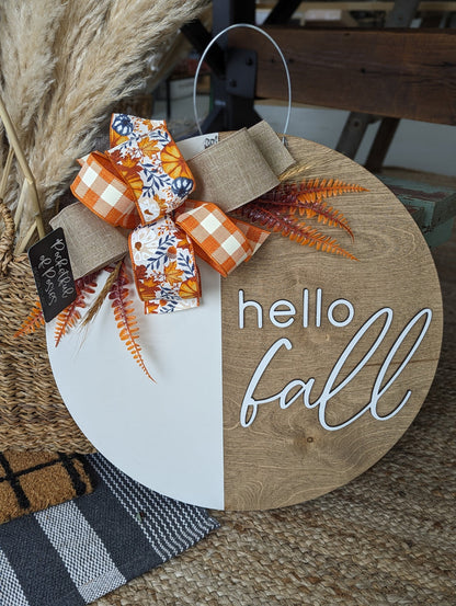 Hello Fall Door Hanger