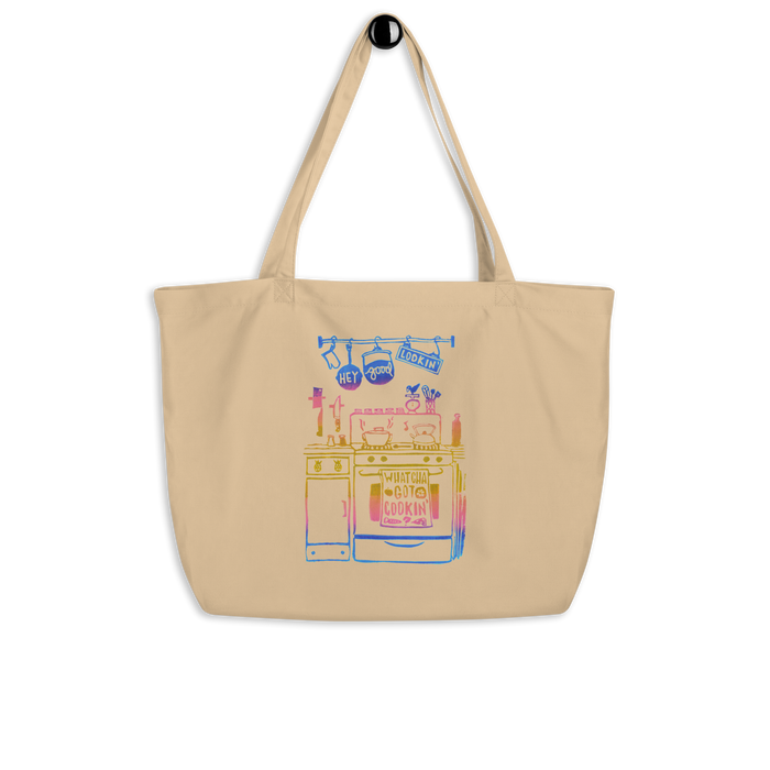 Hey Good Lookin' Whatcha Got Cookin' Large Tote Bag