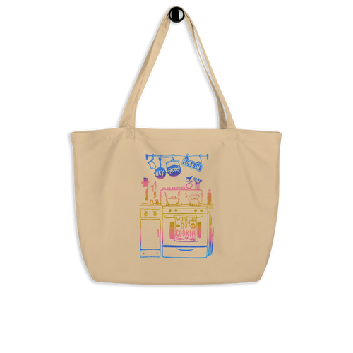 Hey Good Lookin' Whatcha Got Cookin' Large Tote Bag