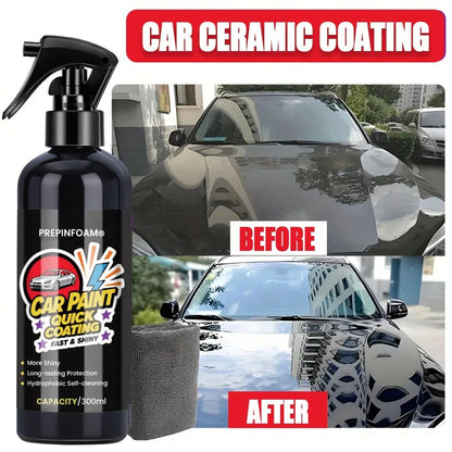 HGKJ 3-In-1 Automotive Ceramic Nano Coating Liquid, Nano Crystal Hydrophobic Layer, Polishing Coating Agent, Nano Coating, NO.P1, Automotive Gift