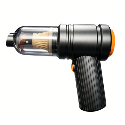 High-Power Wireless Vacuum Cleaner (USB Rechargeable; Suitable For Home And Car Use; Handheld Design; Powerful Suction; Dual Vacuuming And Blowing Functions; Built-In 2400mAh Battery)