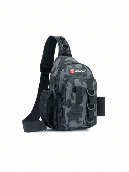 High-Quality Durable Fishing Tackle Bag With Rod Holder And Multiple Compartments, Premium Zipper Design, Suitable For Fishing And Outdoor Activities, Can Store Fishing Accessories, An Ideal Fishing G