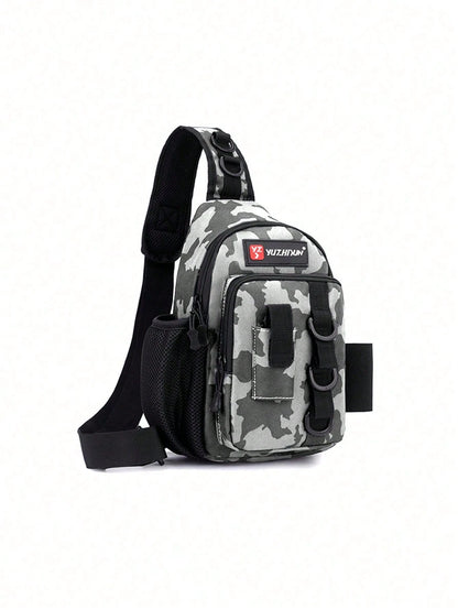 High-Quality Durable Fishing Tackle Bag With Rod Holder And Multiple Compartments, Premium Zipper Design, Suitable For Fishing And Outdoor Activities, Can Store Fishing Accessories, An Ideal Fishing G