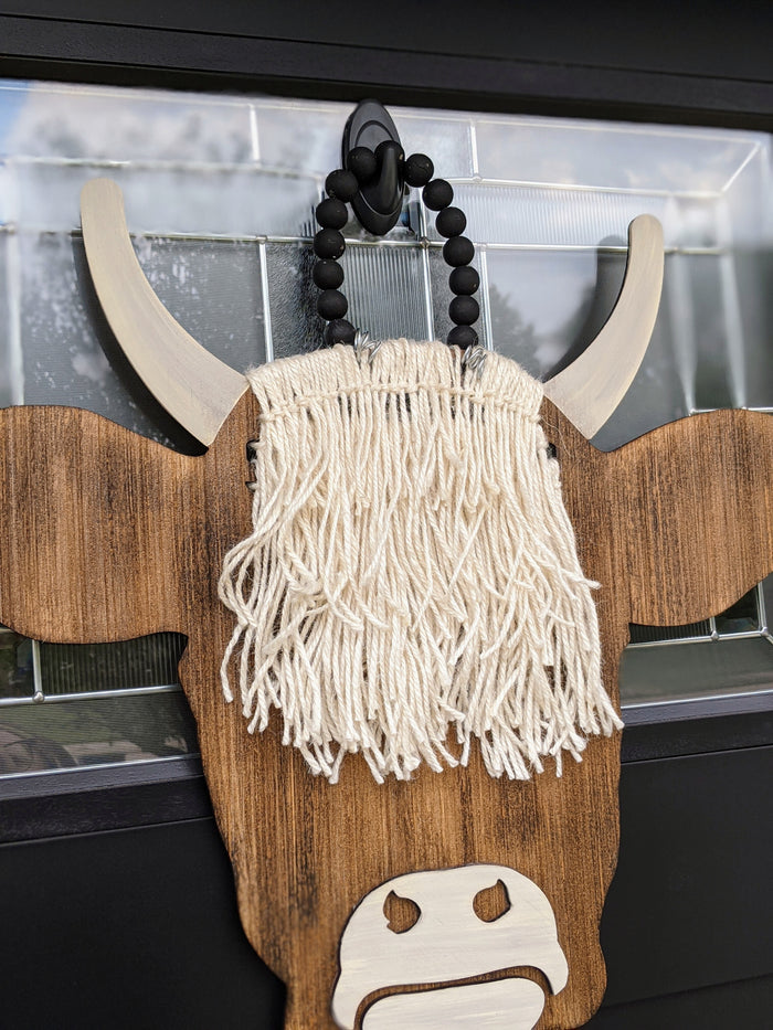 Highland Cow Door Hanger