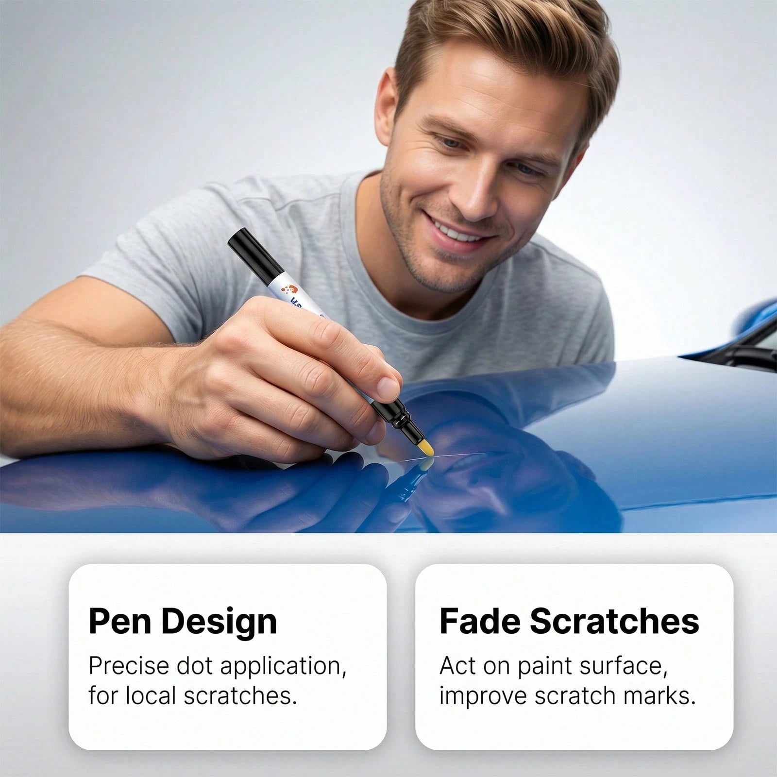 Hikmarion Car Scratch Repair Pen: Portable Tool For Repairing Body Scratches And Restoring Paint