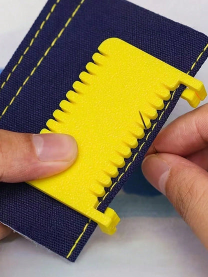 Hinge Sewing Clamp, Helpful Tool For Hand Sewing, Helps You Sew Perfect Lines, Sewing Ruler With Clips- Hand Sewing Guide For Even Stitches, Suitable For Sewing Beginners, Housewives, Non-Slip DIY Se