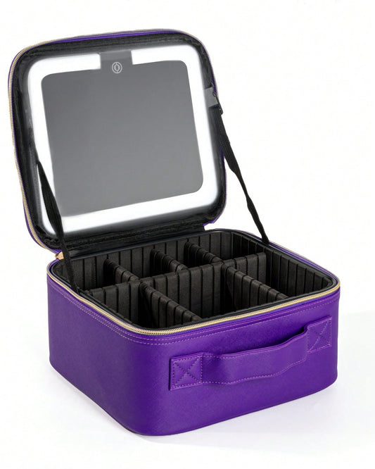 His Portable, Large-Capacity Travel Makeup Bag Features Six Compartments And Is Perfect For Storing Various Cosmetics. It's Ideal For Carrying With You Anytime, Such As For School, Returning To Campu