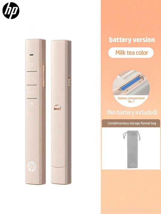 HP USB Wireless Presentation Remote Control With Hyperlink And Volume Control For PowerPoint Office Presentation, Compatible With Keynote/PPT/PC/Laptop, Comes With Storage Bag