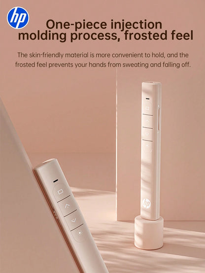 HP USB Wireless Presentation Remote Control With Hyperlink And Volume Control For PowerPoint Office Presentation, Compatible With Keynote/PPT/PC/Laptop, Comes With Storage Bag