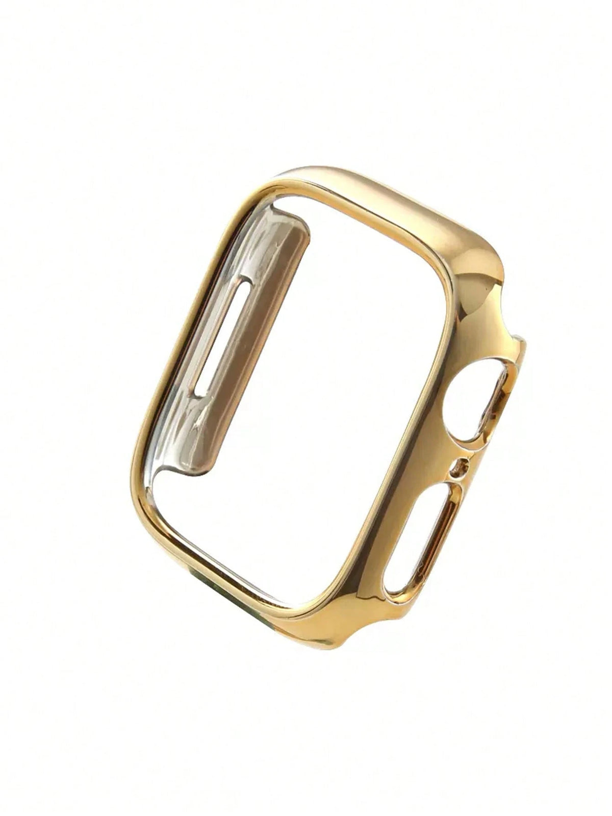 Huastonband Compatible Case Cover Protective Shell PC Hard Material Electroplated Gold Hollow Frame Watch Protective Frame Suitable For Watch Ultra 3 2 1 S10 SE S9/S8/S7/S6/S5/S4/S3/S2/S1 Series Men W