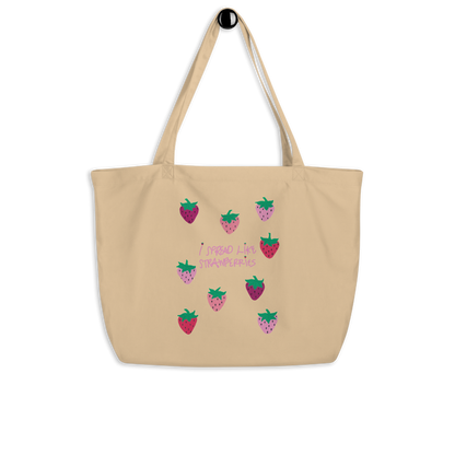 I Spread Like Strawberries Large Tote Bag
