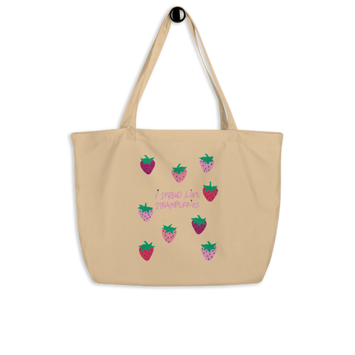 I Spread Like Strawberries Large Tote Bag