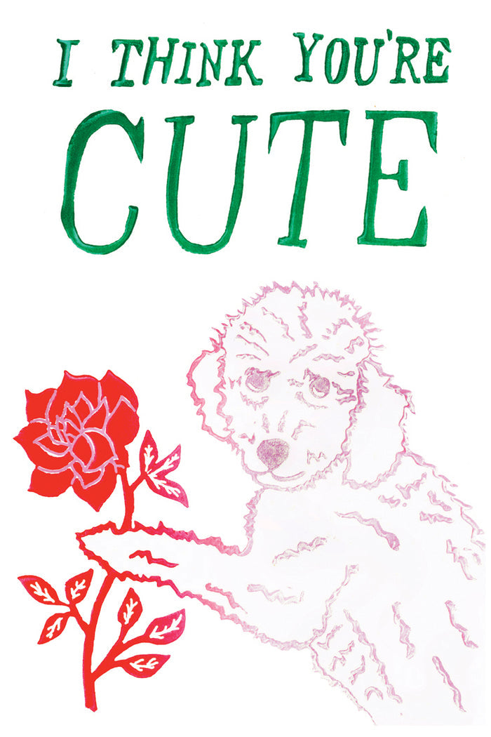 I Think You're Cute Greeting Card 6-Pack Inspired By Music