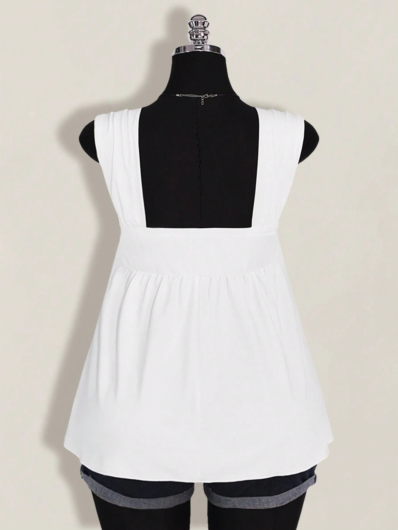 ICON Plus Size Women's Black Twist Front Sleeveless Babydoll Knit Top, Y2K Style Back To School Summer Cute Tops