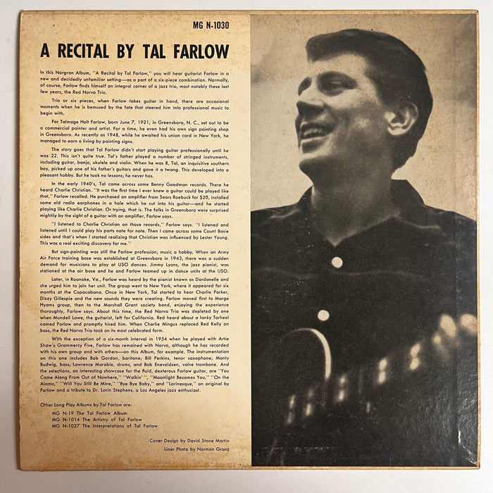A Recital By Tal Farlow (1955 MONO)