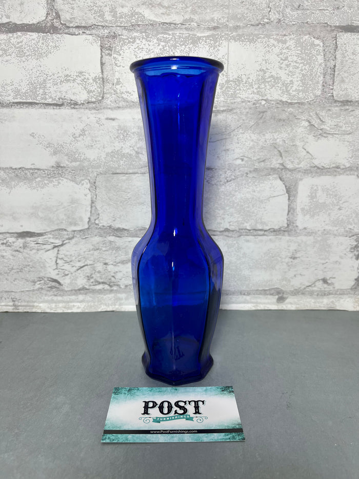 Cobalt Blue Glass Vase