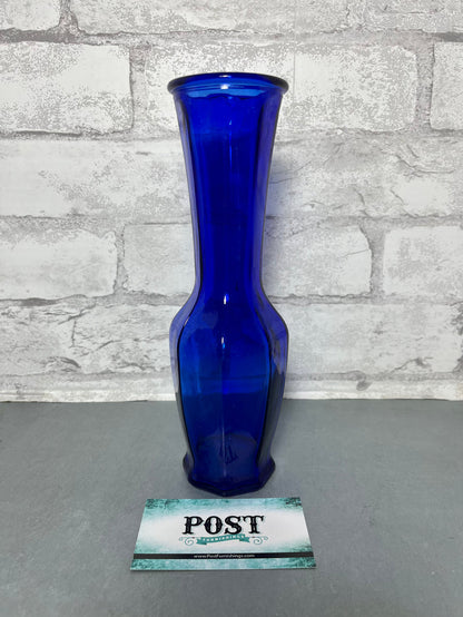 Cobalt Blue Glass Vase