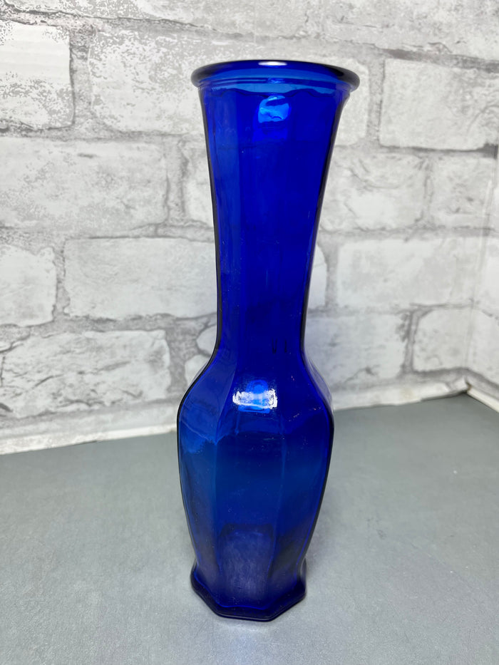 Cobalt Blue Glass Vase