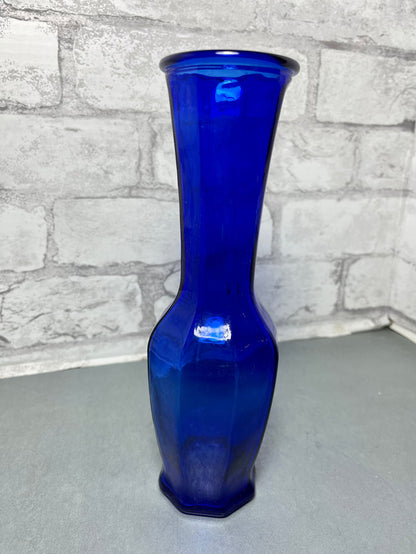 Cobalt Blue Glass Vase