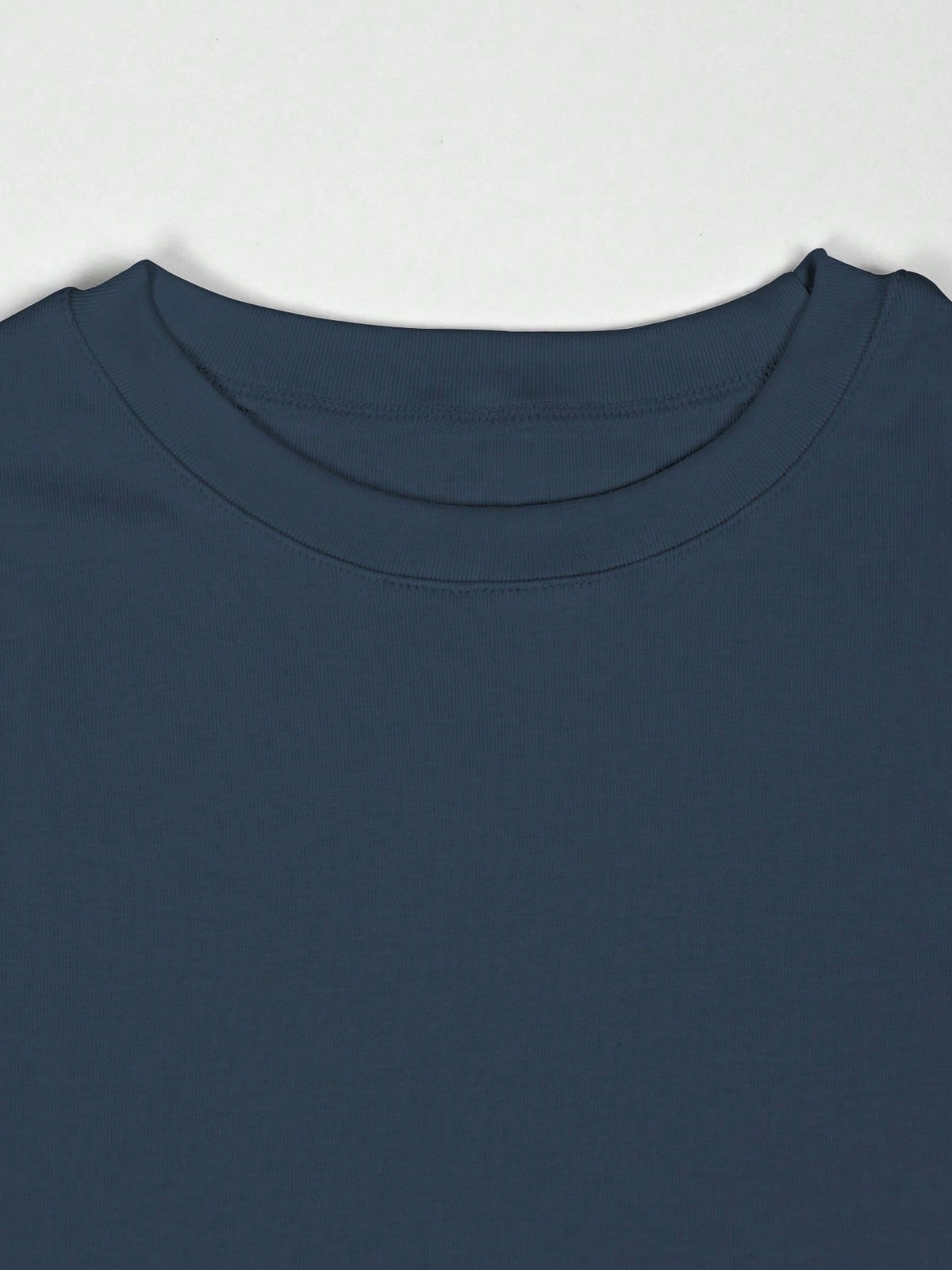 INAWLY Solid Cap Sleeve Crop Tee For Dailywear