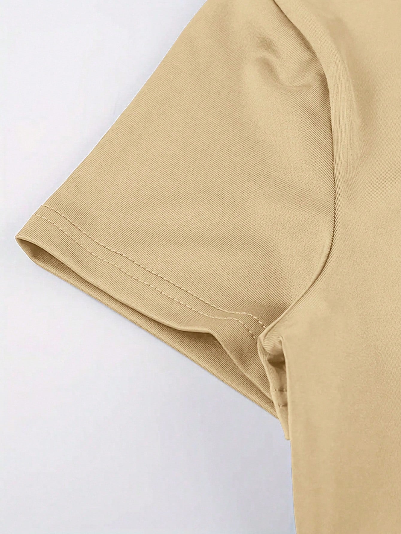 INAWLY Solva Women's Summer Solid Color Round Neck Short Sleeve Slim Fit Casual T-Shirt With Pleated Detail Fall Cloth For Women