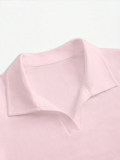 INAWLY Women's Casual Versatile Solid Color T-Shirt, Summer