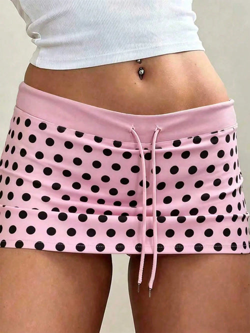 INAWLY Women's Drawstring Low Waist Basic Shorts