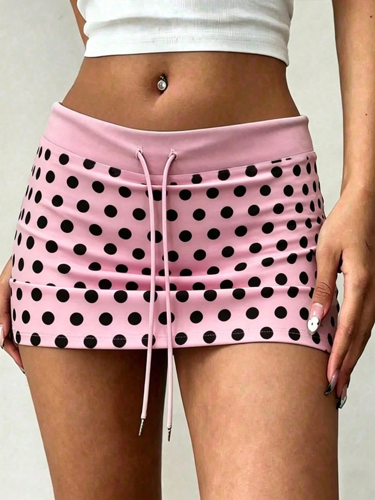 INAWLY Women's Drawstring Low Waist Basic Shorts