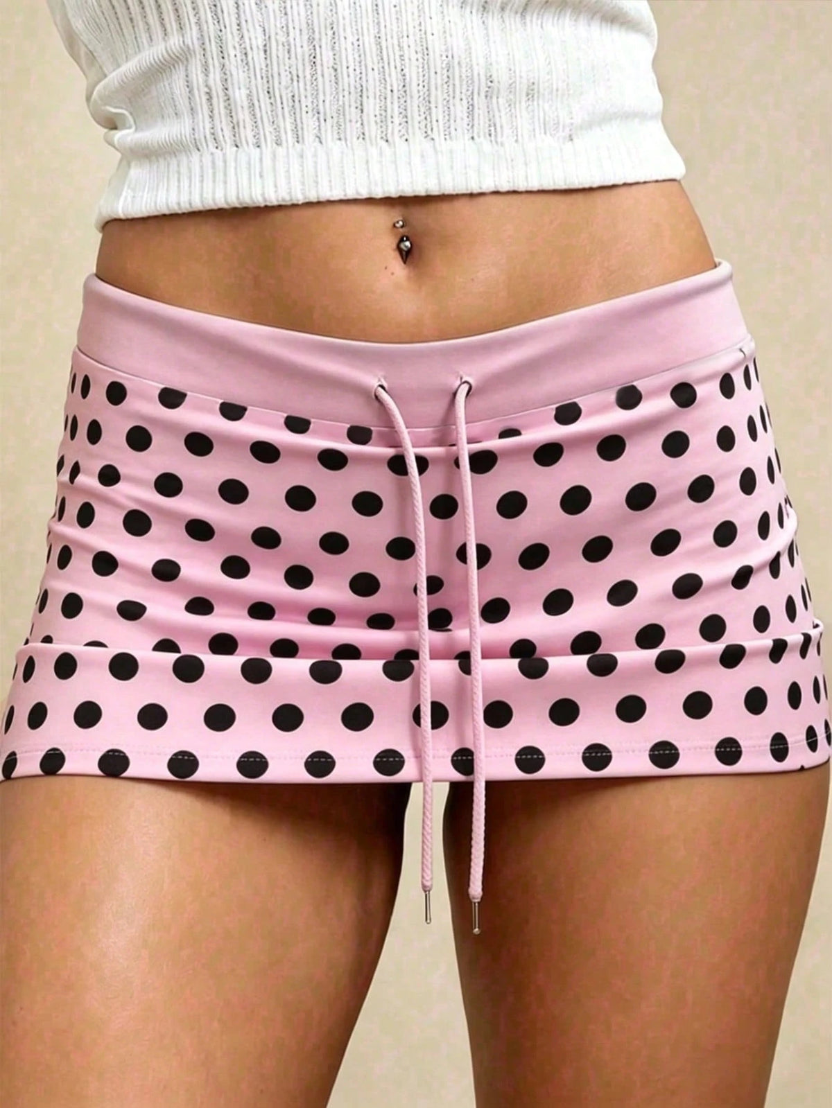 INAWLY Women's Drawstring Low Waist Basic Shorts