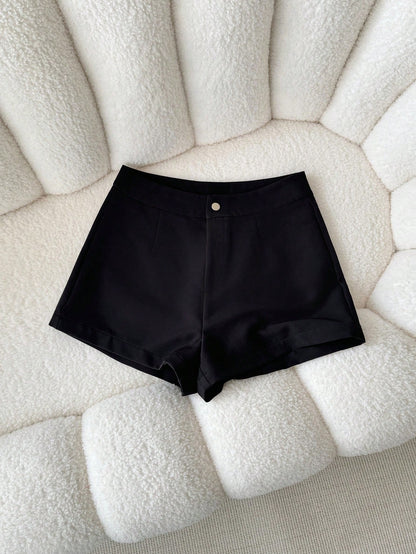 INAWLY Women's Solid Color Simple & Fashionable Pants, Suitable For Summer