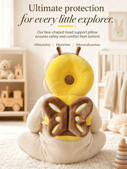 Infant Walking Fall Protection Pillow (Butterfly Shape)- Baby Walking Head Protection Pad: Ultra Soft, Breathable, Adjustable Size, Fall Protection Backpack Design; Durable Soft Polyester Fiber Mater