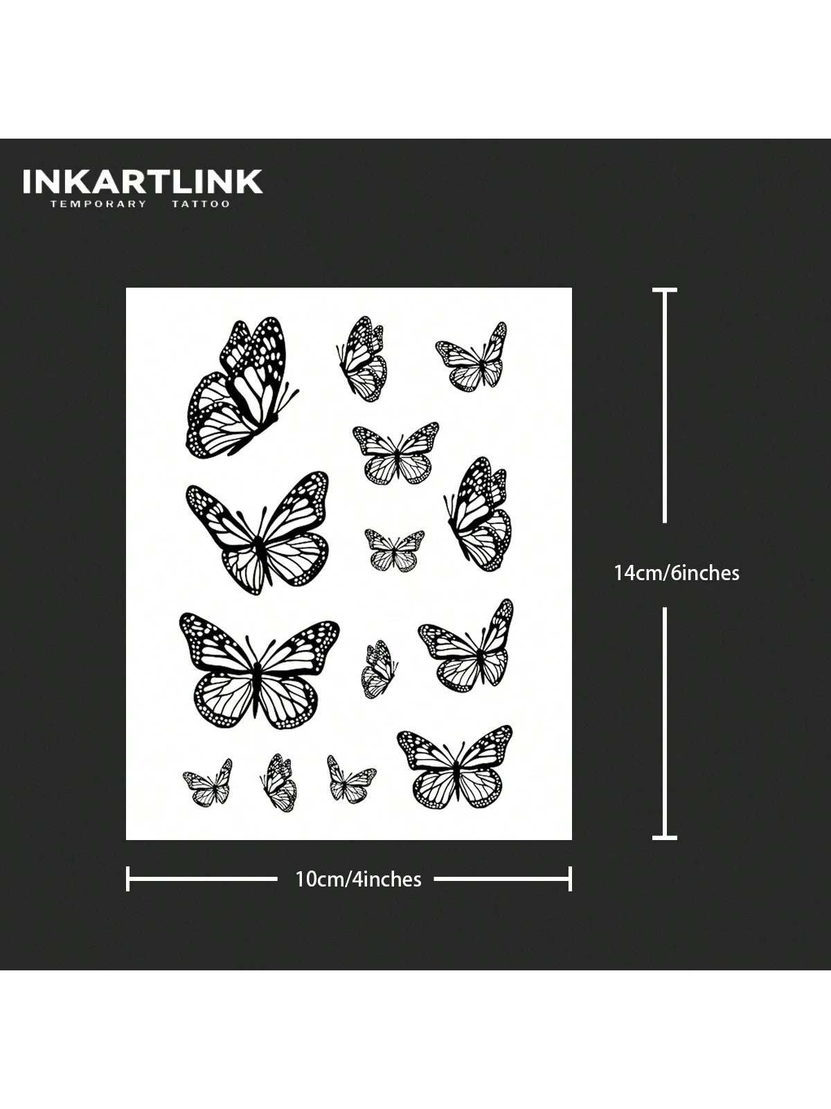 INKARTLINK Revolutionary Technology Tattoo, Semi-Permanent Tattoo, Hands, Flowers, Temporary Tattoo, Moon, Bee, Waterproof, Realistic Fake Tattoo, Vegetable-Based Tattoo, Magic Tattoo, Lasting 1-2 Wee