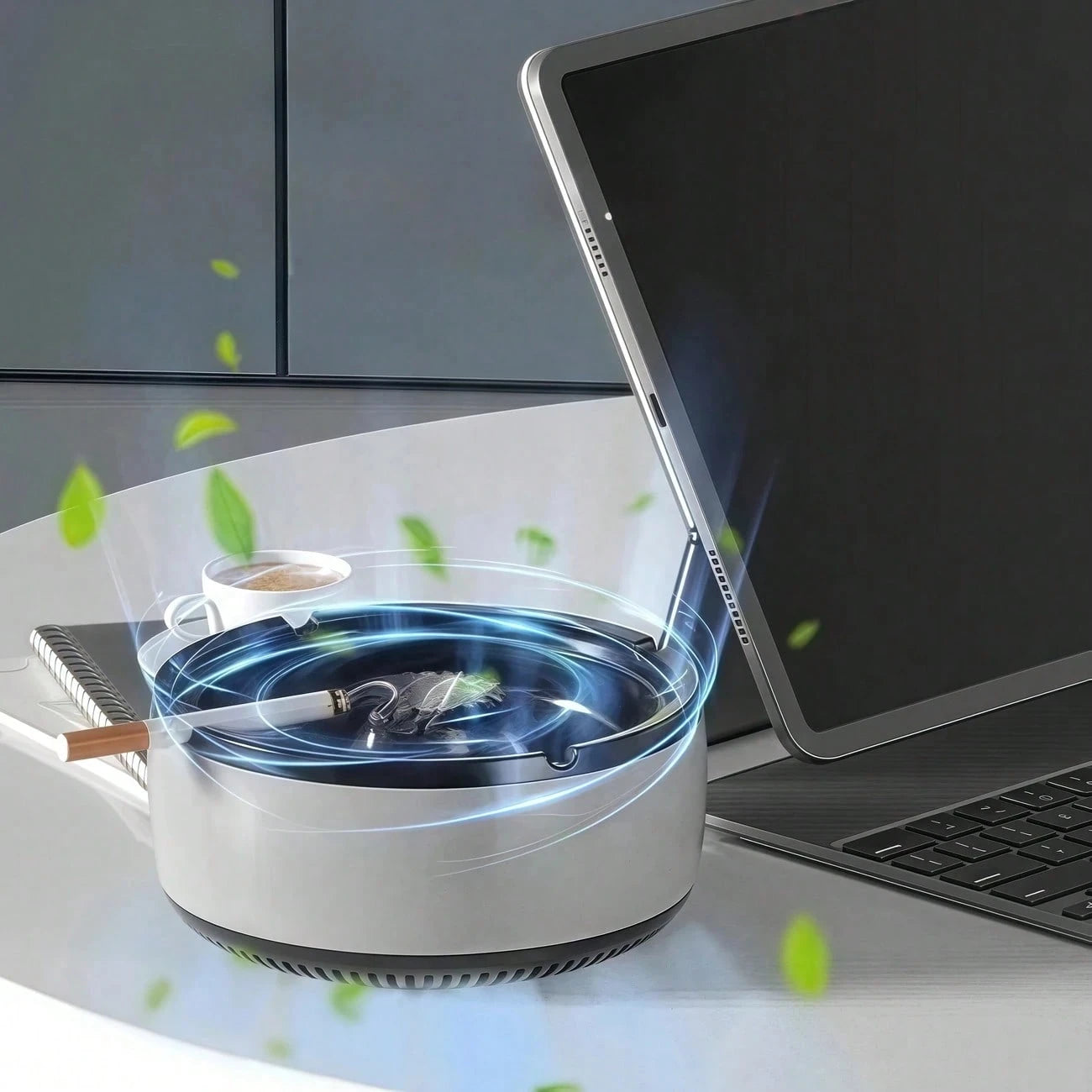 Intelligent Ashtray Without Smoke, Quickly The Scent And Stench Of Passive Smoking| Ideal For Home And Workplace| For Home Additions, Gifts For Holidays, Birthday Presents, Gifts For Friends, Excell
