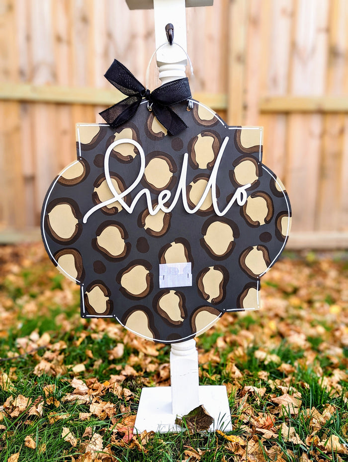 Interchangeable Hello Door Hanger (For Attachments)