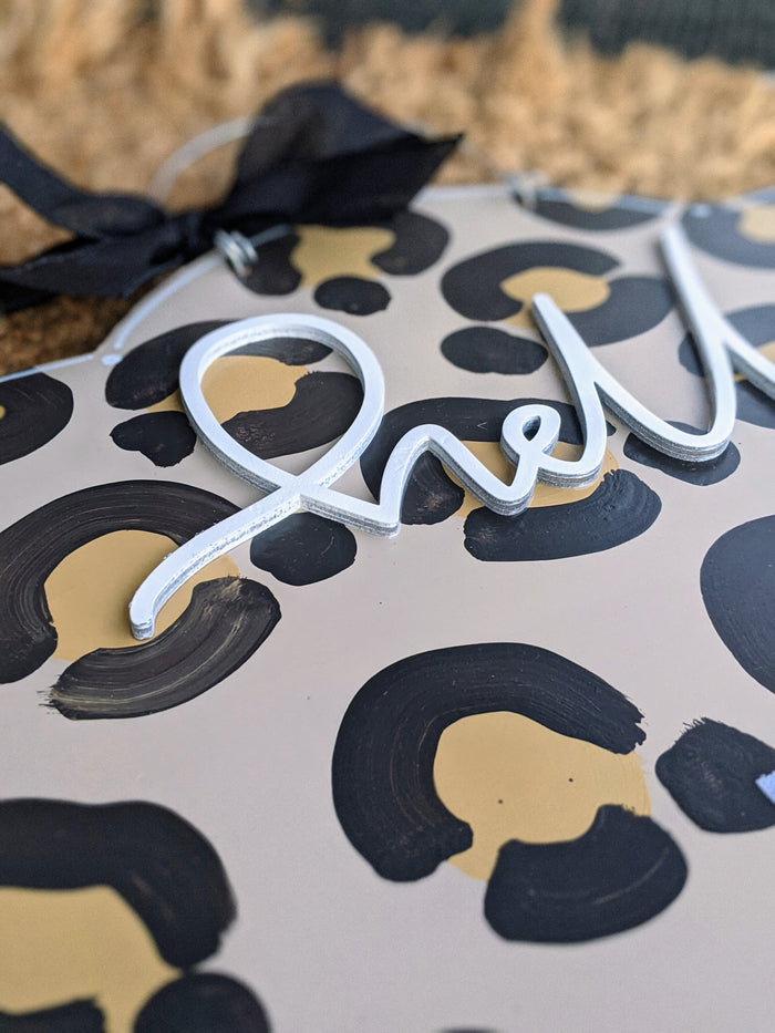 Interchangeable Hello Door Hanger (For Attachments)