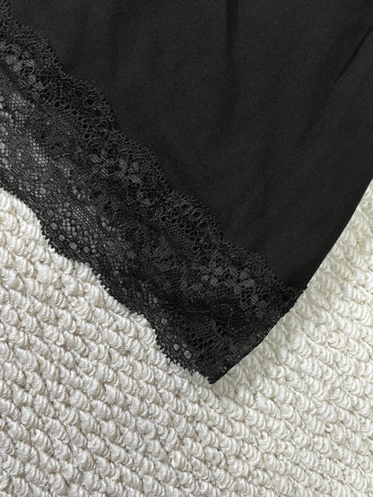 IslaSuriya Women's Summer Solid Color Lace Patchwork Slim Fit Camisole