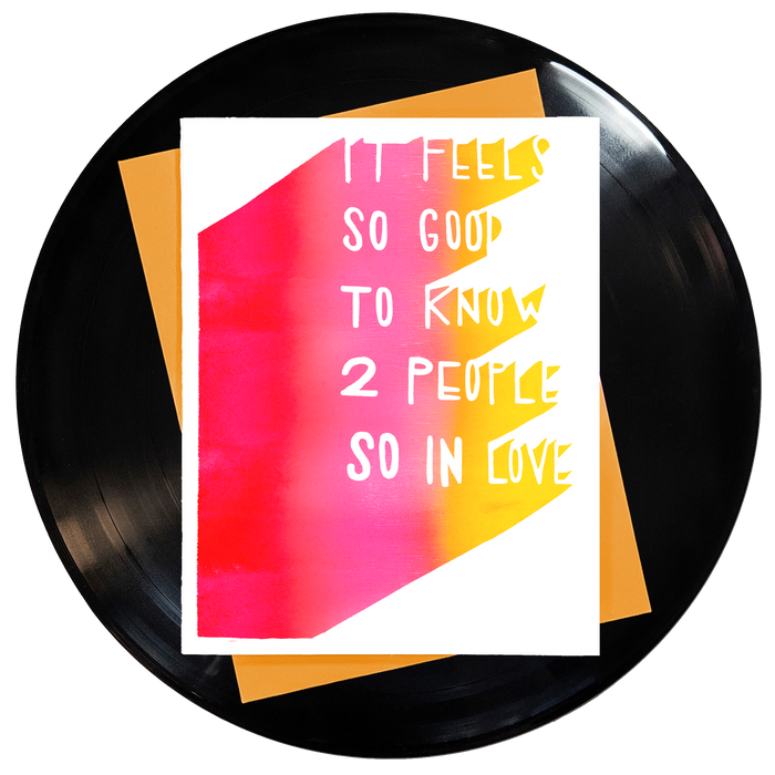 It Feels So Good To Know Two People So In Love Greeting Card 6-Pack Inspired By Music
