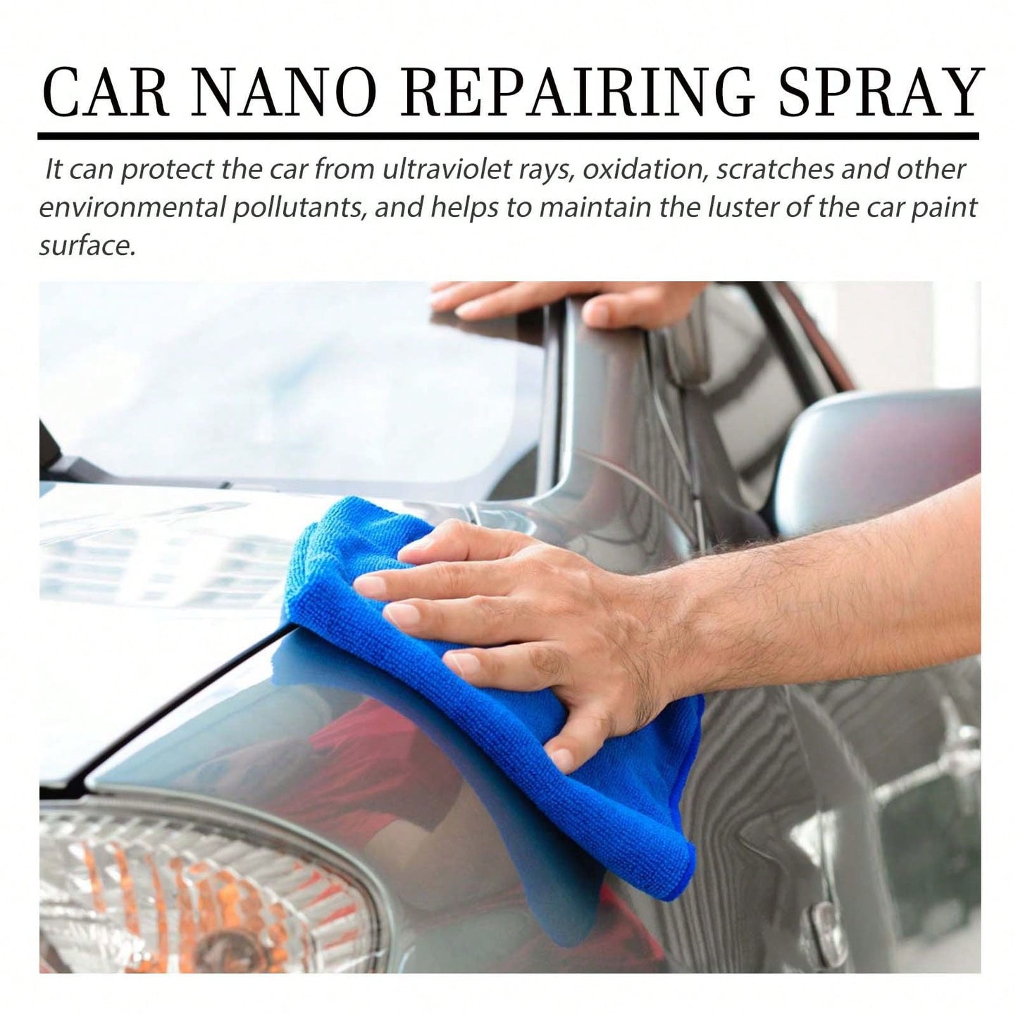 JAYSUING Car Nano Repairing Spray Ceramic Coating, Scratch Remover Polish Hydrophobic Paint Protection, Paint Scratch Swirl Water Spot Remover, Nano Ceramic Clear Coat Restorer DIY Detailing