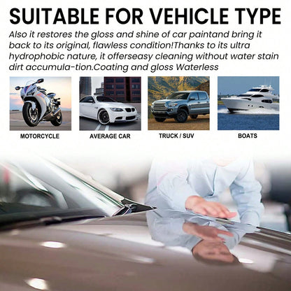 JAYSUING Car Nano Repairing Spray Ceramic Coating, Scratch Remover Polish Hydrophobic Paint Protection, Paint Scratch Swirl Water Spot Remover, Nano Ceramic Clear Coat Restorer DIY Detailing