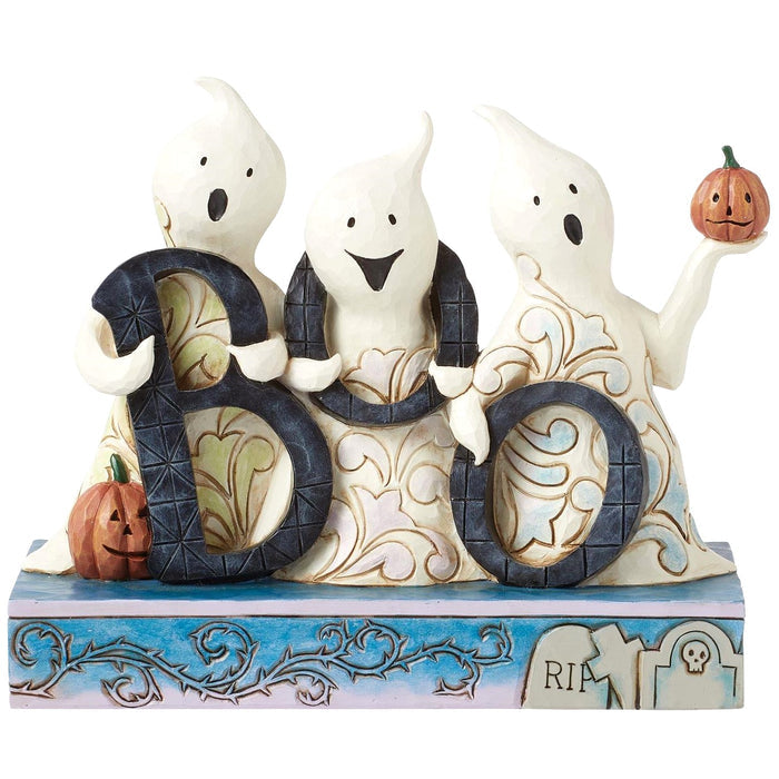 Jim Shore Heartwood Creek - BOO Crew Ghost Friends Halloween Figurine 6016641