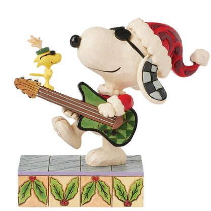 Jim Shore x Peanuts - Rock 'n' Roll Duo Snoopy & Woodstock Figurine 6017236