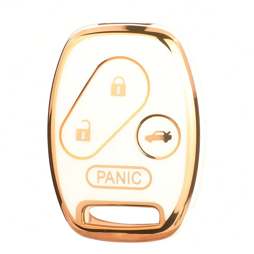 Jingyuqin TPU Car Key Case Compatible With Honda Civic, Fit, Fit Navigator, Accord, CR-V, Freed, Freed Navigator, StepWGN, Spivi