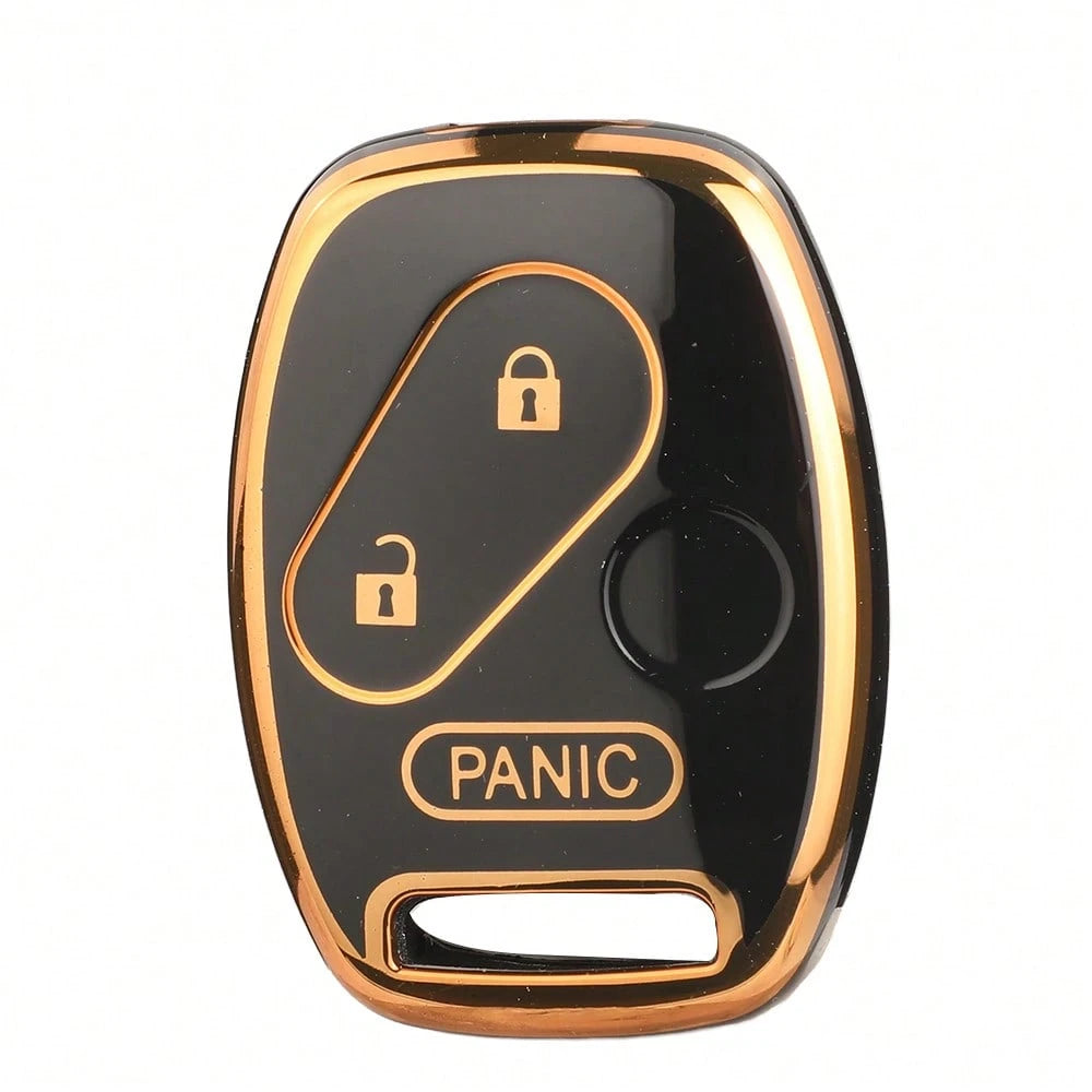 Jingyuqin TPU Car Key Case Compatible With Honda Civic, Fit, Fit Navigator, Accord, CR-V, Freed, Freed Navigator, StepWGN, Spivi