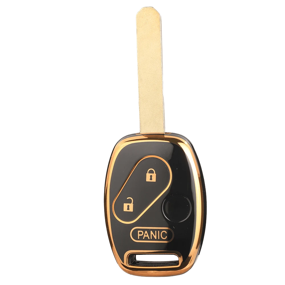 Jingyuqin TPU Car Key Case Compatible With Honda Civic, Fit, Fit Navigator, Accord, CR-V, Freed, Freed Navigator, StepWGN, Spivi