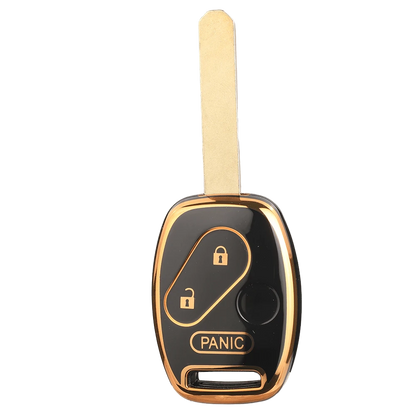 Jingyuqin TPU Car Key Case Compatible With Honda Civic, Fit, Fit Navigator, Accord, CR-V, Freed, Freed Navigator, StepWGN, Spivi