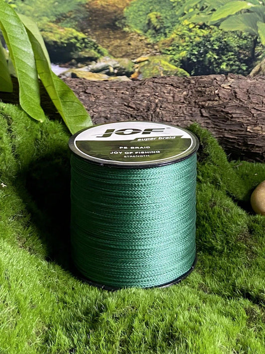JOF Super Strong Fishing Line-300YDS/500YDS/1000YDS 4-Strand Multifilament PE Anti-Abrasion Braided Line For Smooth Long Casting, Available In 8-80LB Options Random Delivery