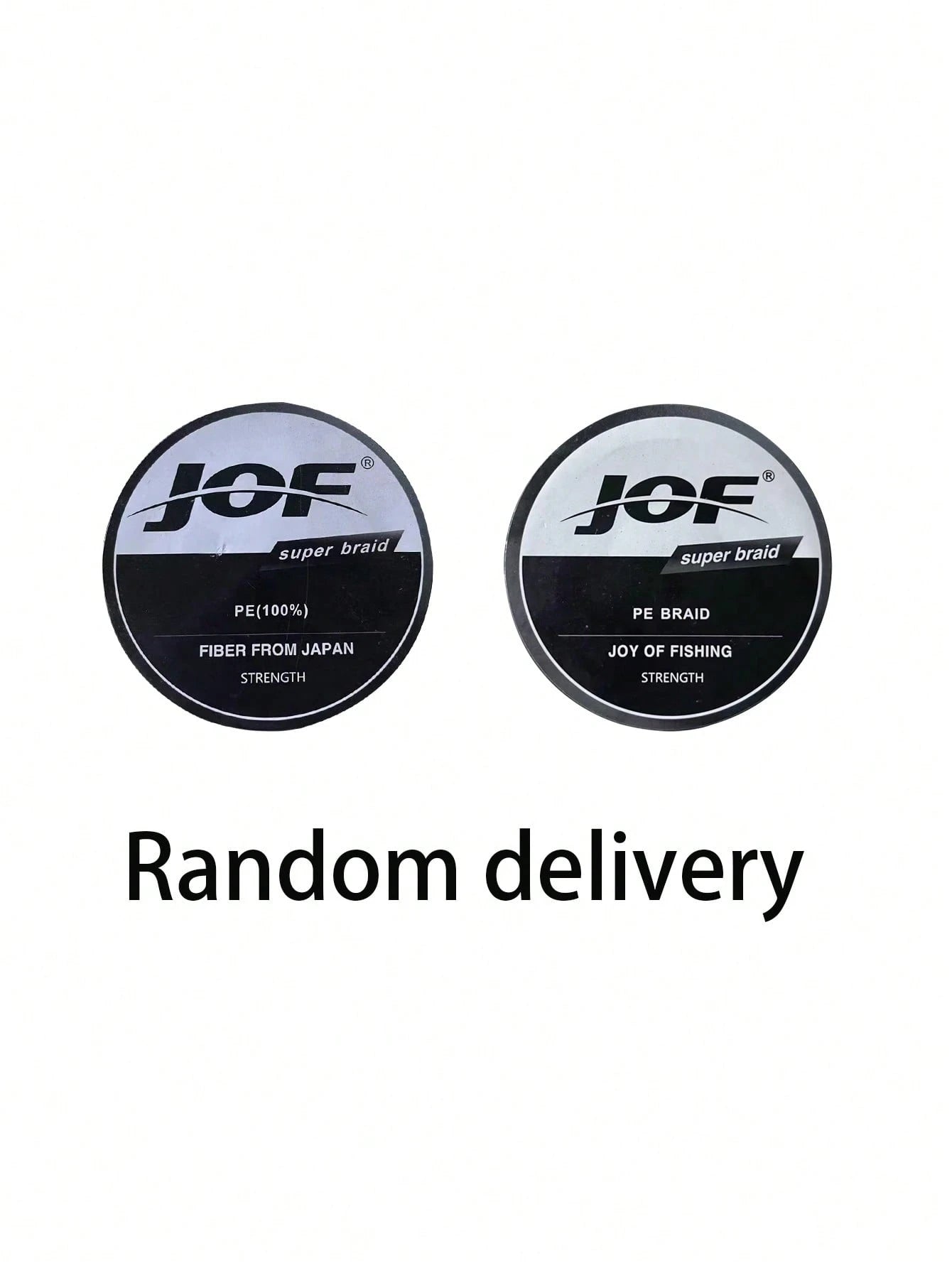 JOF Super Strong Fishing Line-300YDS/500YDS/1000YDS 4-Strand Multifilament PE Anti-Abrasion Braided Line For Smooth Long Casting, Available In 8-80LB Options Random Delivery