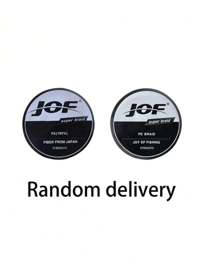 JOF Super Strong Fishing Line-300YDS/500YDS/1000YDS 4-Strand Multifilament PE Anti-Abrasion Braided Line For Smooth Long Casting, Available In 8-80LB Options Random Delivery