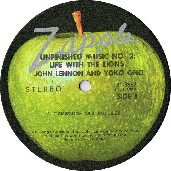 John Lennon & Yoko Ono - Unfinished Music No. 2: Life With The Lions (LP) [US] 1st (Very Good (VG))
