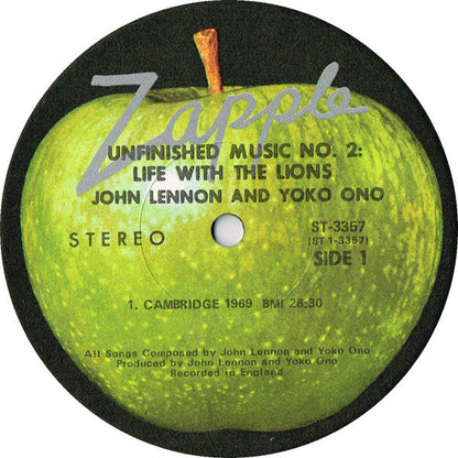 John Lennon & Yoko Ono - Unfinished Music No. 2: Life With The Lions (LP) [US] 1st (Very Good (VG))